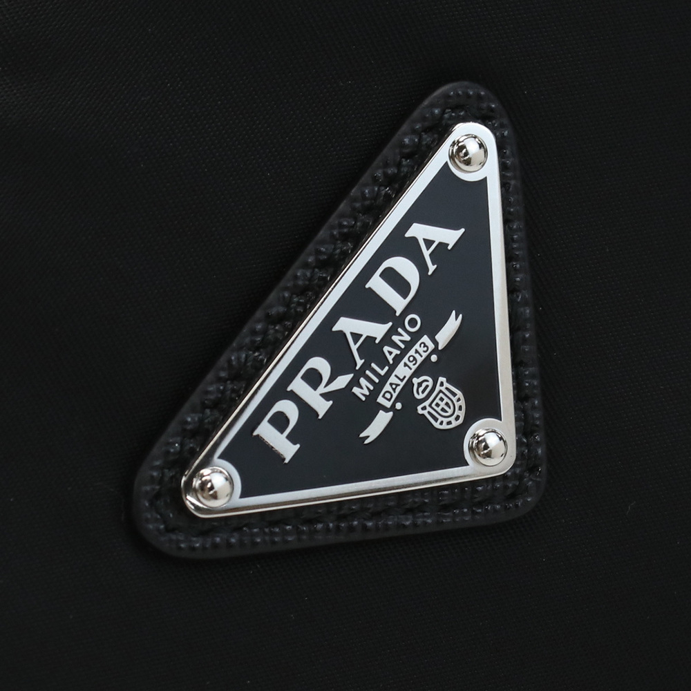 Prada Diagonal Shoulder Bag Triangle Logo Nero Black - Picture 2 of 6